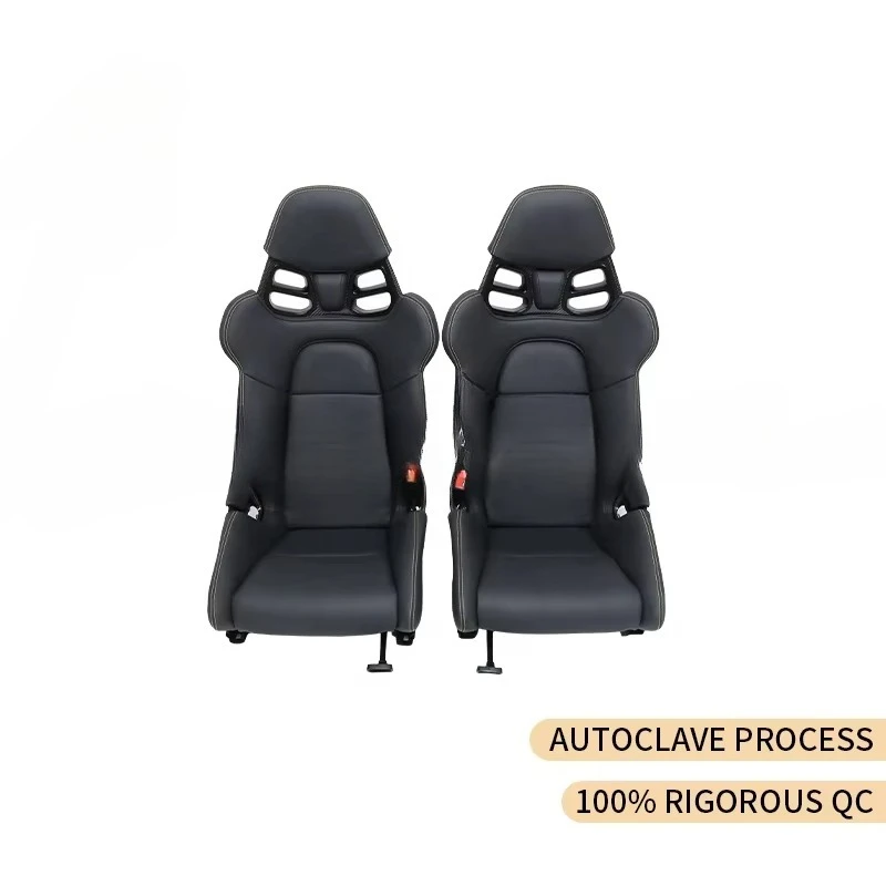 Lightweight Dry Carbon Fiber Bucket Racing Seat for  718 Boxster Cayman 911 992 997 GT3 RS Carbon Sports Seats Upgrade