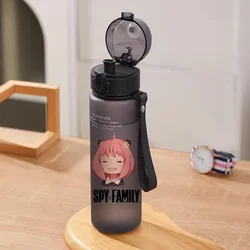 Anime SPY×FAMILY Q Version Kawaii Cartoon Anya Single Portrait Printing Frosted Sports Water Cup Plastic Water Bottle Gift