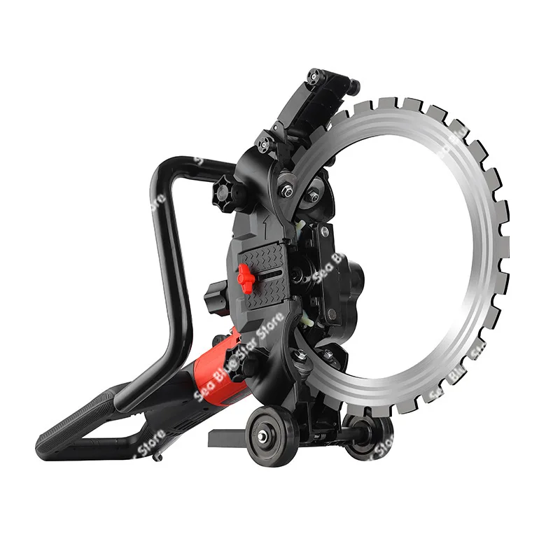 

New 220V wall cutter stone cutting machine wall reinforced concrete portable ring chainsaw large dust-free slotting