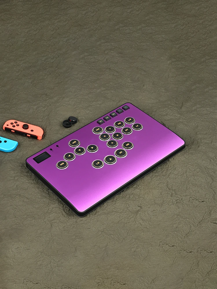 Haute42 C-AT Magnetischer CNC-Aluminiumlegierung Hebelloser Hitbox-Controller Stickloser Arcade-Stick für PC/PS4/PS5 Hebelloser Fightstick