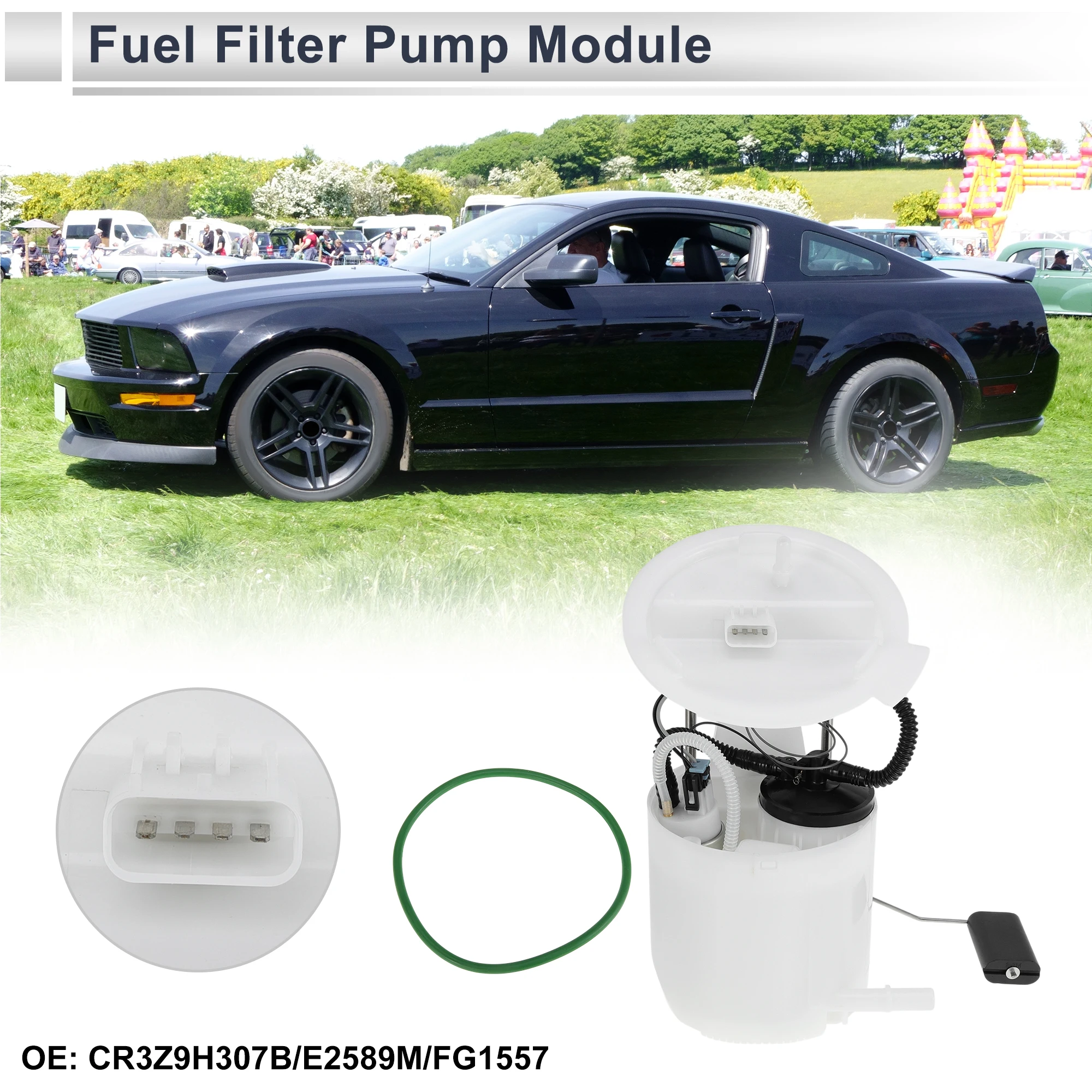 

X Autohaux Electric Fuel Pump Assembly for Ford for Mustang 2011 2012 2013 2014 3.7L 5.0L Fuel Filter Pump Module No.CR3Z9H307B