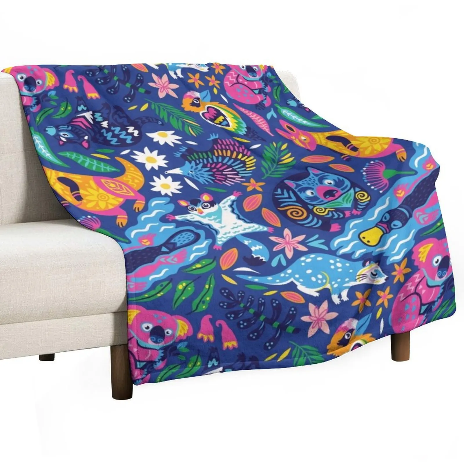 Decorative Australian animals Throw Blanket Summer Baby For Decorative Sofa manga valentine gift ideas Custom Blankets