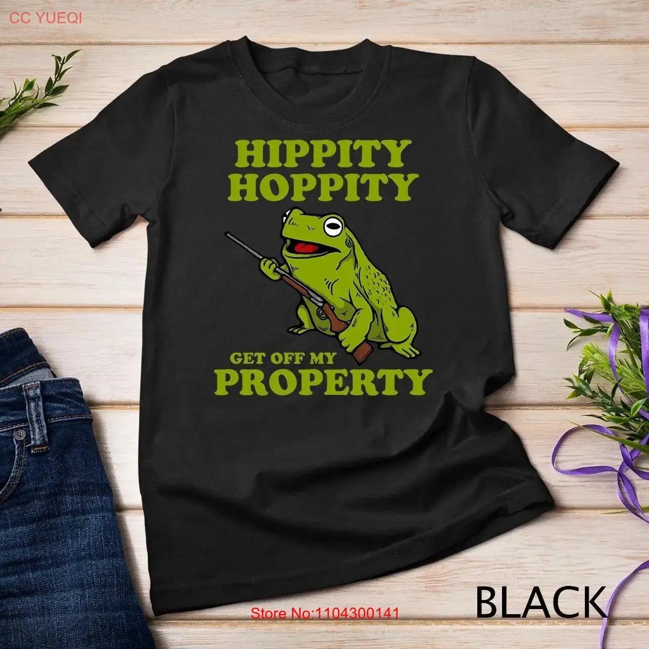 

Футболка унисекс Hippity Hoppity Get Off My Property Funny Frog Meme