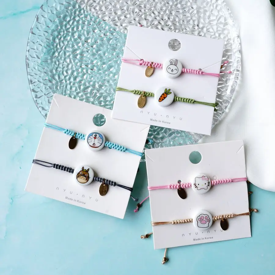 Student Ceramic Bracelet Cartoon Girlfriends Couple Jewelry Stall Products Wholesale #YXS08