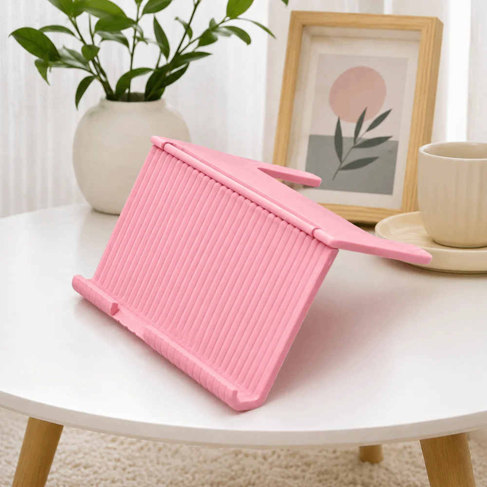 Angled Display Mahjong Card Holder Clip-on Design Foldable Table Edge Rack Multicolor Portable Playing Card Stand Home Play