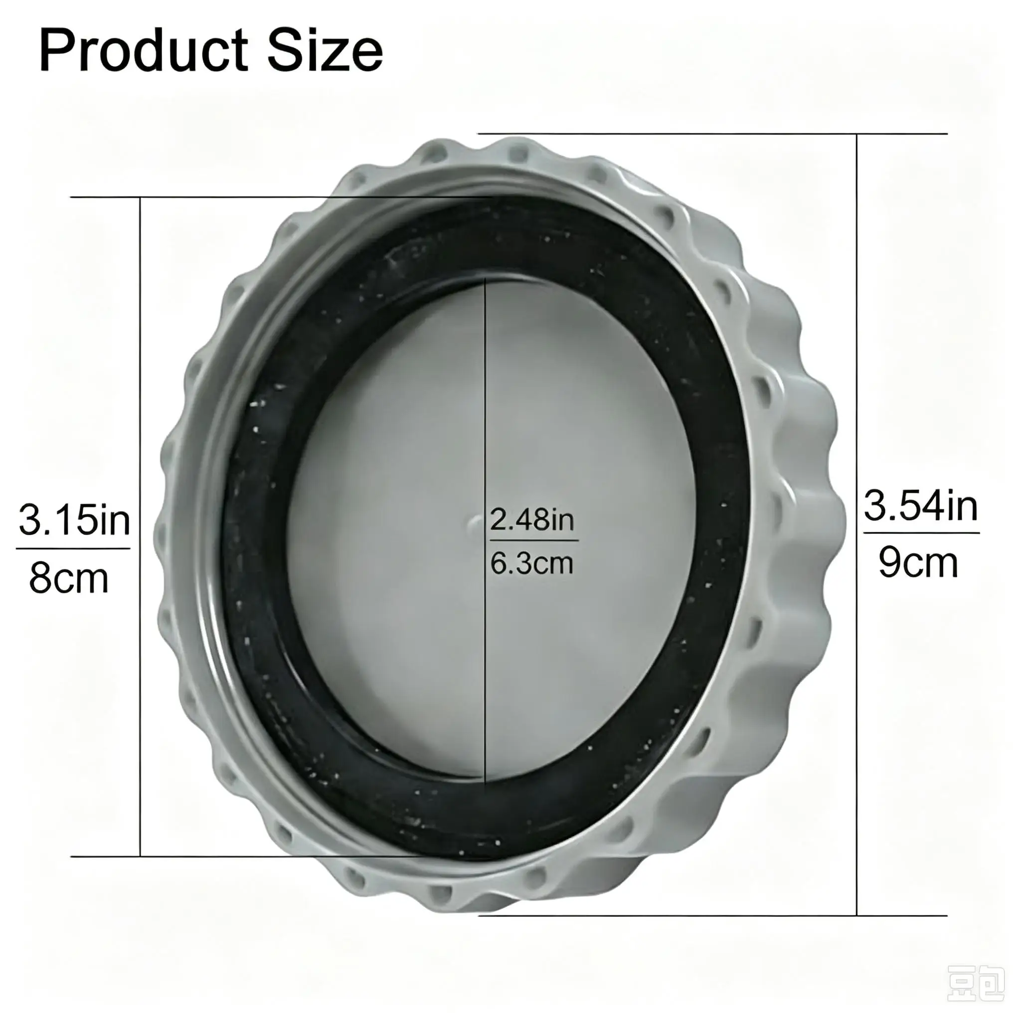 Leakproof Hose Cap Winter Hose Cover 83mm External Thread Fits 457cm Diameter Gray Color Easy Installation Frost Resistant