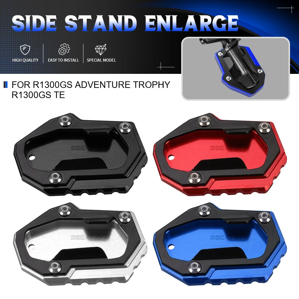 

For BMW R1300GS Adventure Trophy R1300GS TE Motorcycle Aluminium Accessories Foot Side Stand Enlarge Extension Kickstand Plate