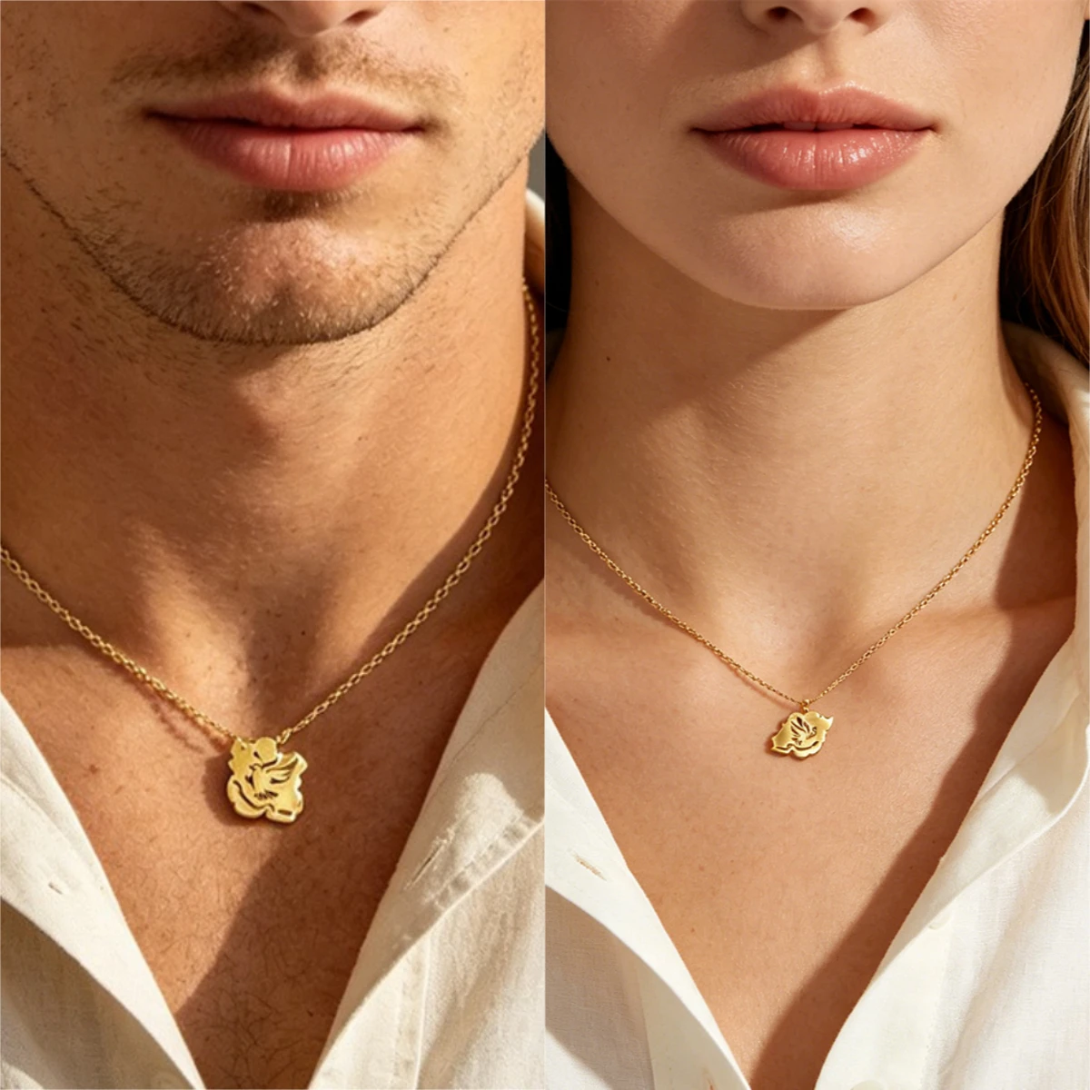 Collar con Colgante de Paloma de la Paz con Contorno de Mapa Unisex para Eventos Temáticos de Paz, Ceremonias de Recuerdo y Joyería con Símbolos Significativos