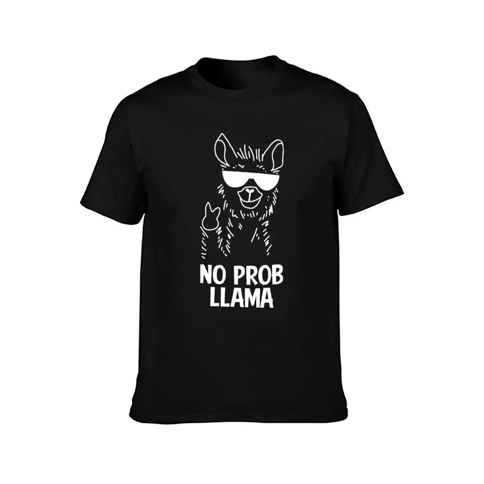 Llama Alpaca Gangster Cool Peace Sign Glasses T-Shirt t shirt man designer T-Shirt