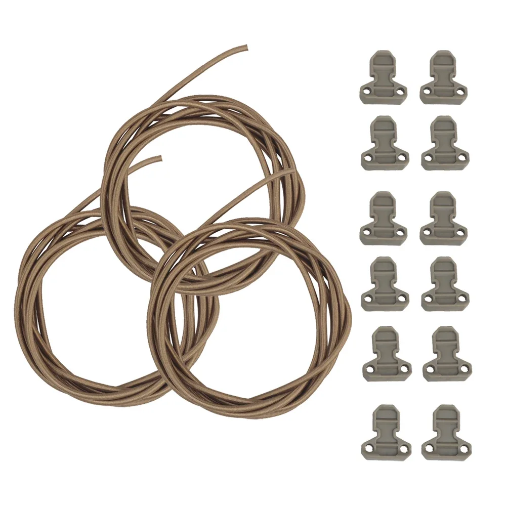 Tactical Vests Magazine Pouch Anti Slip Elastic String and Quick Mag Pull Tab Elastic Rope Safety Buckle Hunting Accessories