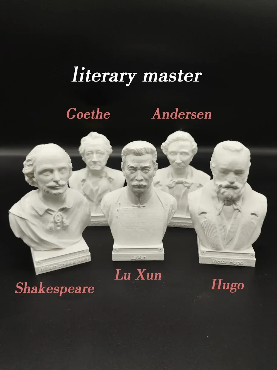 Shakespeare, Lu Xun, Hugo, Goethe, Andersen writers and writers imitation plaster ornaments statue model decorations