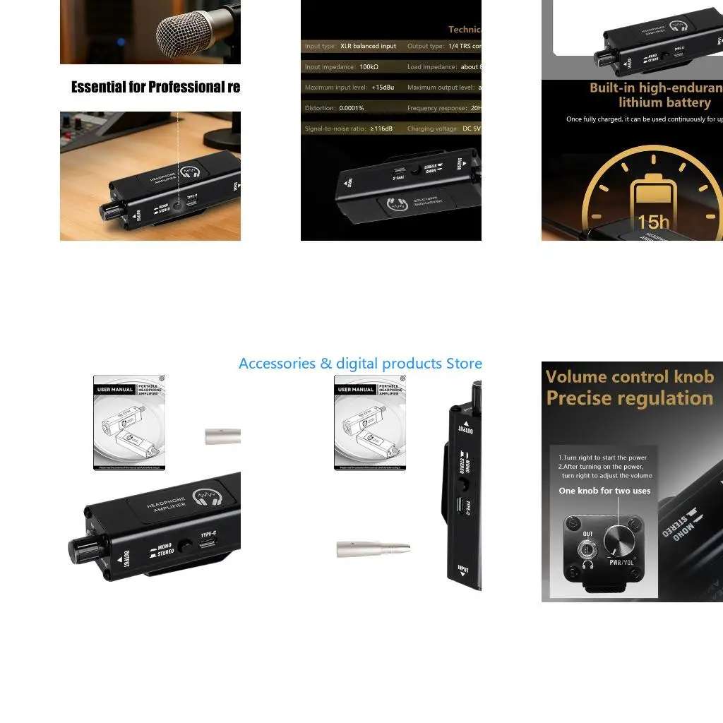 77JD Lightweight In Ear Monitor Amplifiers Featuring Compactly Design Headphone Amplifiers for Professional Instrument Use
