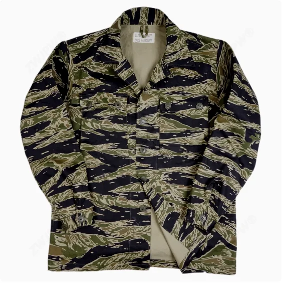 

Vietnamese American Tiger Pattern and Tiger Spot TCU Coat Twill Reproduction