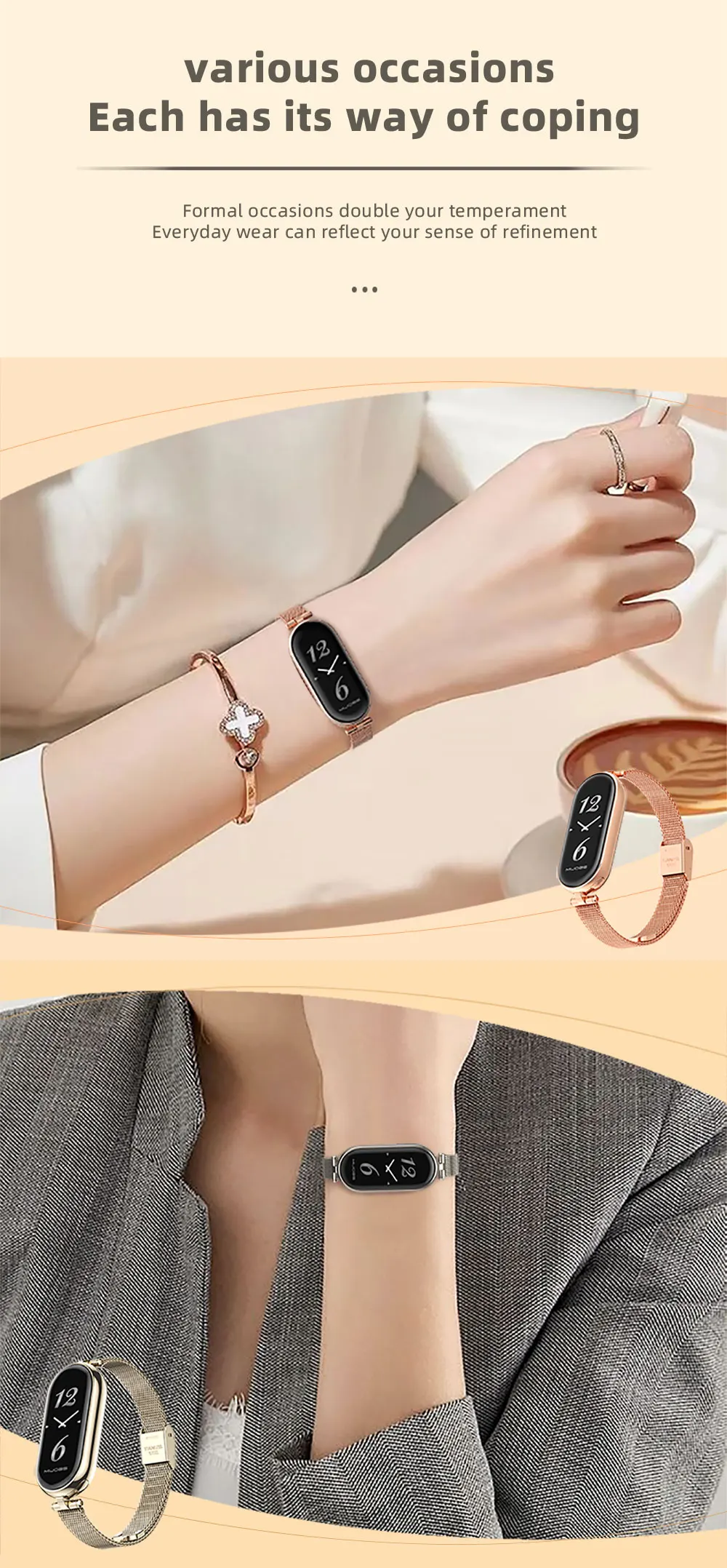 Armband für Mi Band 10 11 9 8 7 6 5 Armband für Xiao mi Smart Band 10 Strap für Mi Band 9 Leder Armband Für Mi Band 8 Correa – Detail 12
