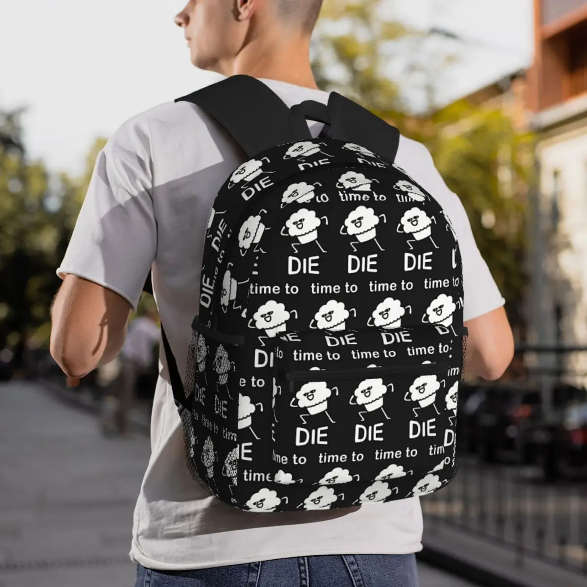 

It Is Muffin Time Backpack Daypack Large Capacity Children BookBag School Bag Shoulder Bags for Men Women