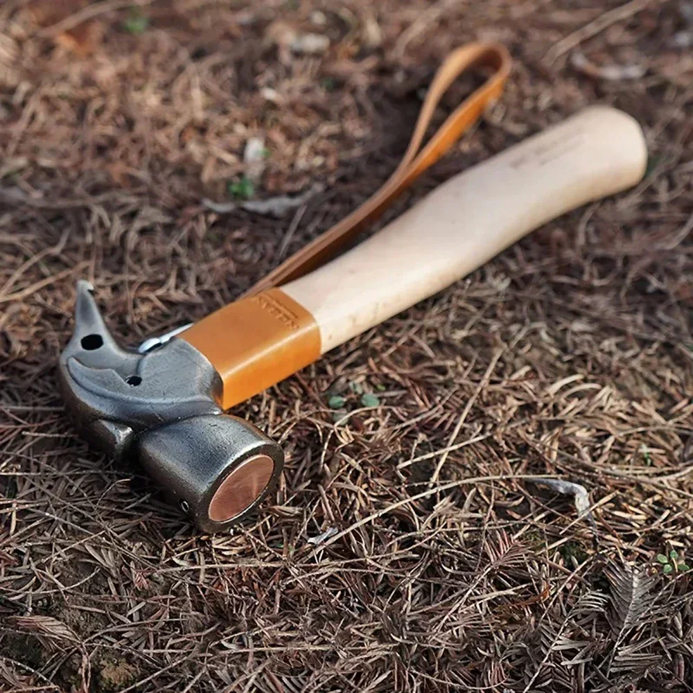 New Outdoor Camping Stainless Steel Hammer Multifunctional Tent Hammer Camping Woodworking Nail Hammer Home Hand Tools