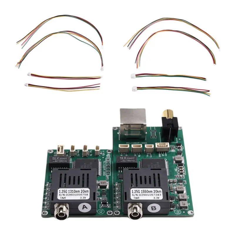 

FEDI-TTL For Drones To Fiber Optic Module TTL Optical Transceiver Module 20KM DC 5.5-26V TX RX Optical Terminal Equipment