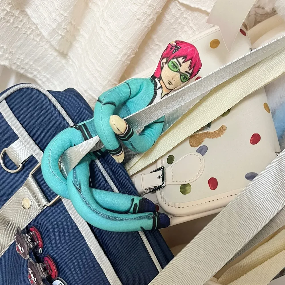 アニメ災難の生活の斉木楠雄コスプレ綿人形スレンダーツイスト可能な形状ルーム装飾抽象モデル