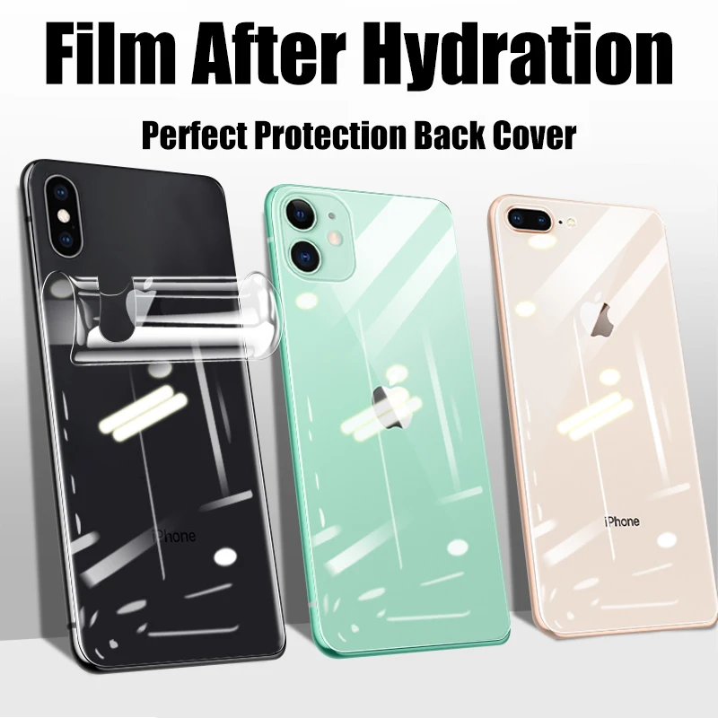 4Pcs Hydrogel Film For iPhone 11 12 13 14 15 Pro Max Screen Protector For iPhone 11 12 13 15 14 Plus Back Film Not Glass