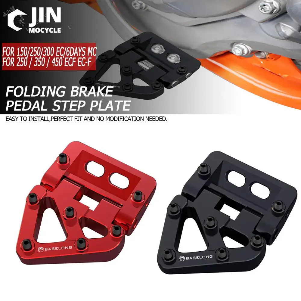 

For BETA RR RRS 200-500 XTRAINER 300 2013-2022 2023 Rear Folding Brake Pedal Step Tip Plate For Gas Gas EC XC 250 300 2018-2020