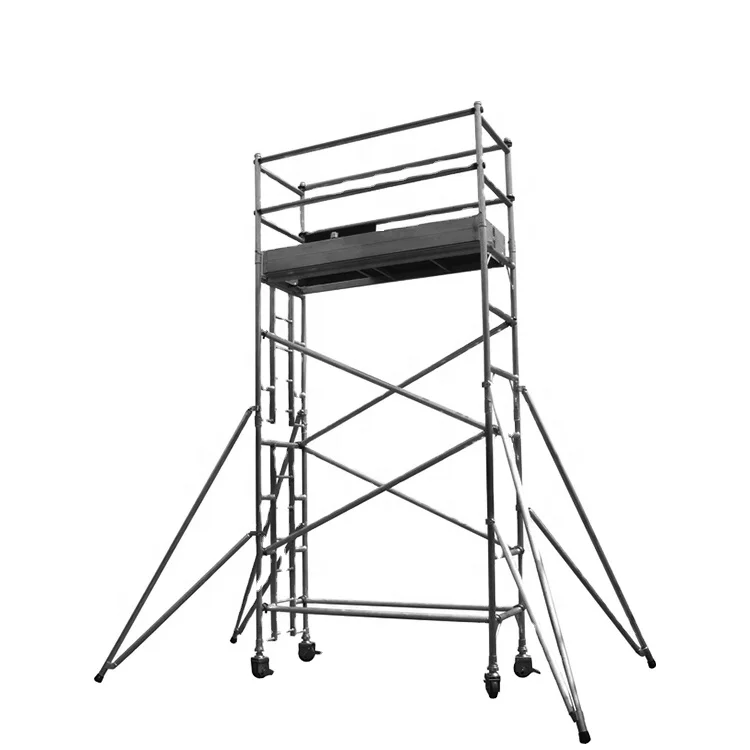 

Factory Wholesale Scaffolding System Tower Adjustable Base Wheels Mobile Scaffold Aluminums Cheap Scaffolding For Sale