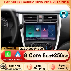 Car Android For Suzuki Celerio 2015 2016 2017 2018 Car Multimedia Player GPS Navigation 8 Core No 2din DVD Rear Camera 5G Wifi