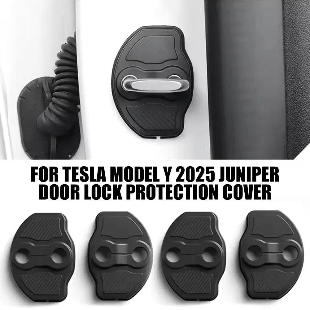 

for Tesla Model Y Car Door Lock Cover 2023-2025 Car Styling Door Lock Protection Cap Modification Accessories G4M4