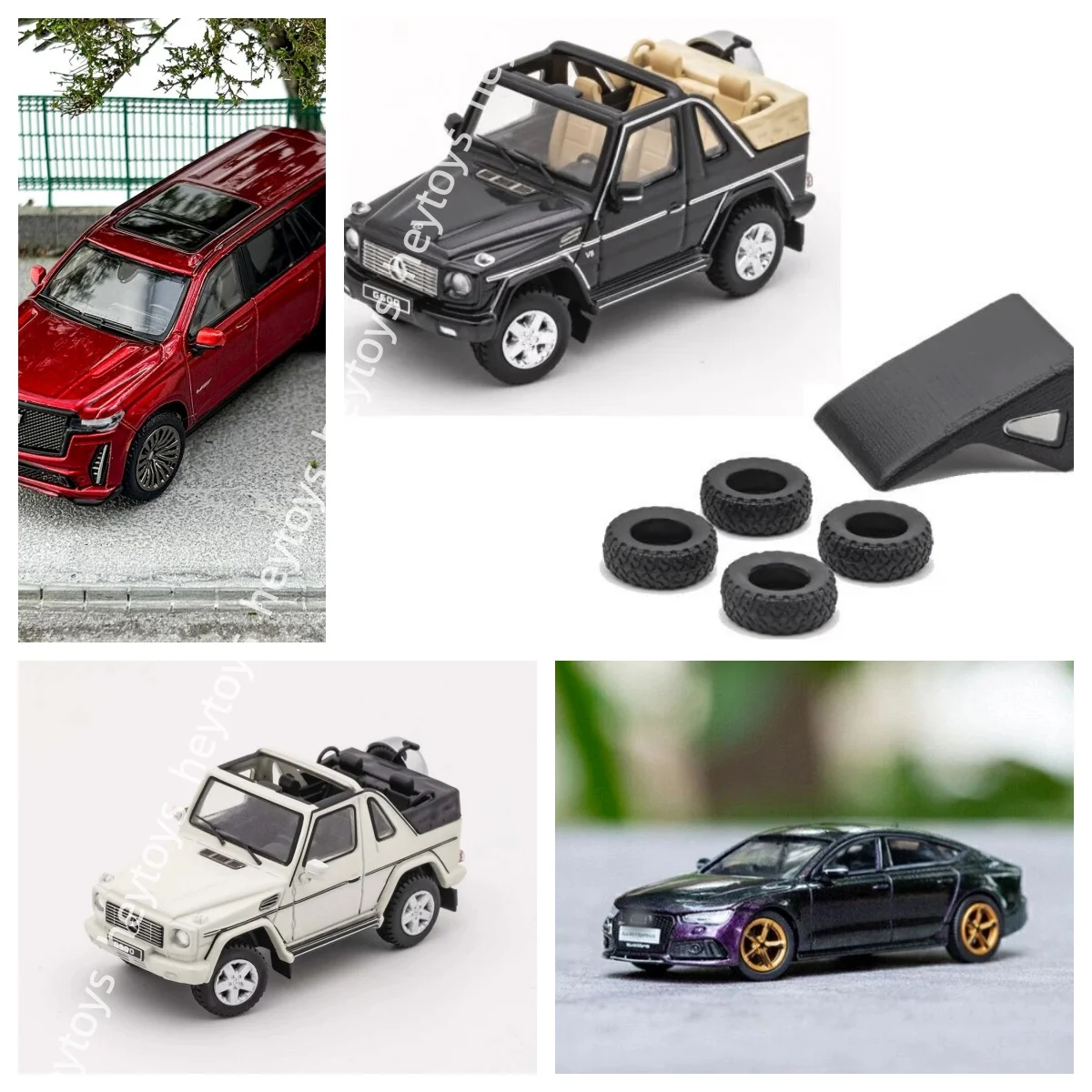 GCD 1/64 RS7 Escalade-V ESV G500 Cabrio W463 MB Diecast Model Car Collection Edição Limitada