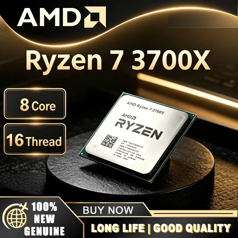 AMD Ryzen 7 3700X 8-Core 16-Thread 3.6 GHz 65W 7NM L3=32M Socket AM4 CPU Processor 100-000000071 R7 3700X Smooth Multitasking