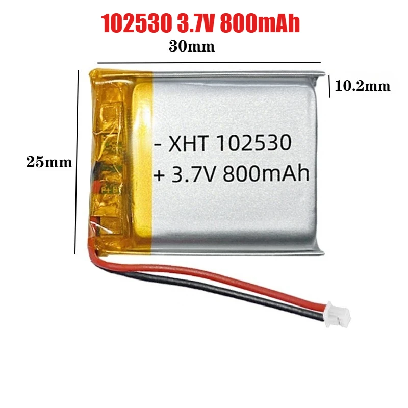 

102530 3.7V 800mAh Li-Polymer Li-ion Battery Lipo Batteries for Beauty Device Charging Electronic Scale Rechargeable Battery