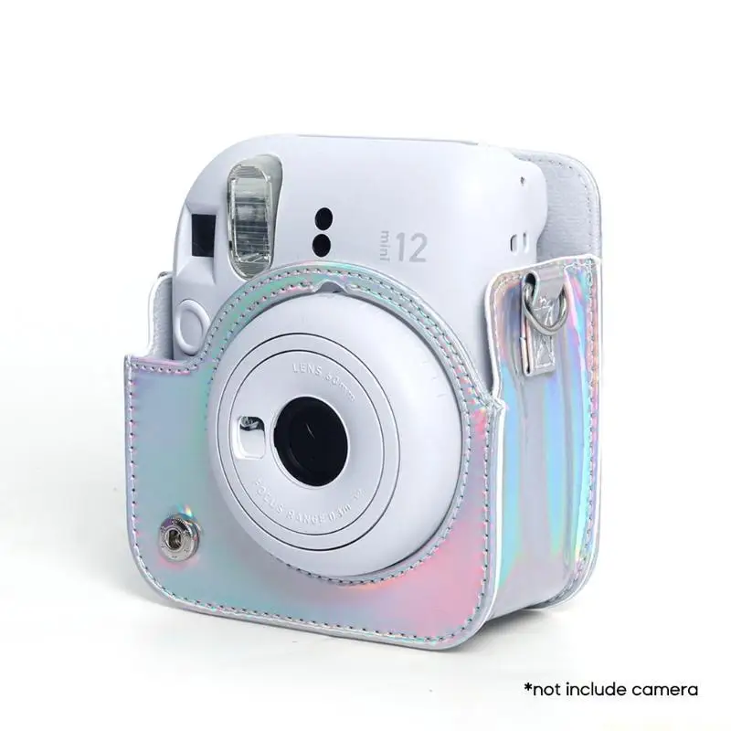 F62C Camera Case PU Leather Soft Cover Bag for Instax Mini 12 Camera Bag Anti-scratch
