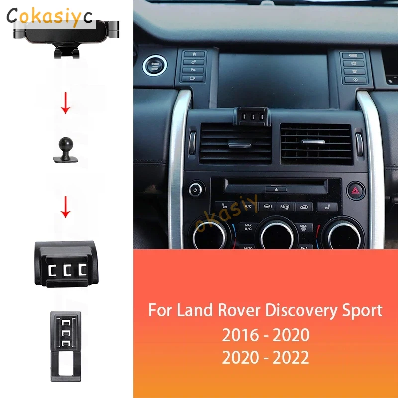Car Phone Holder For Land Rover Discovery Sport L550 2016-2022 Adjustable Rotating Phone Holder Base Interior Accessories