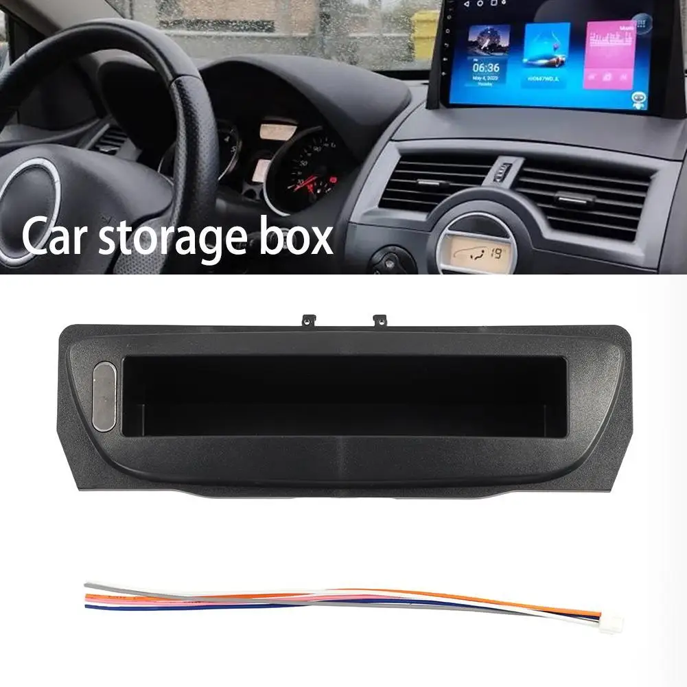 Car Dashboard Storage Box Frame for Renault Megane 3 Fluence 2009-2013 Lower Screen Panel Radio Player Interior Trim