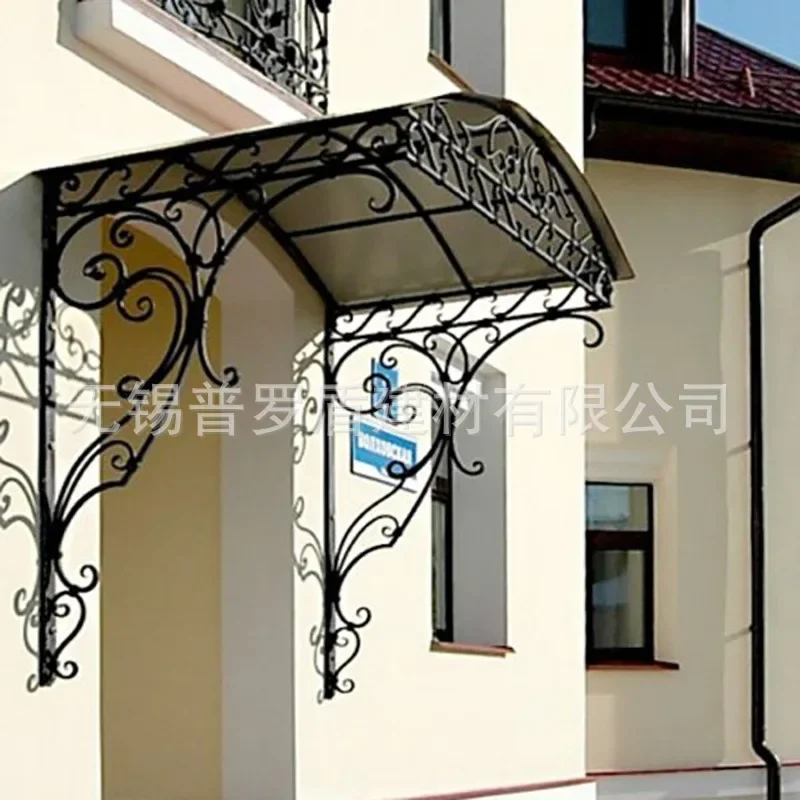 HYS Customized French wrought iron door, forged double door, villa garden garden ,  canopy manufacturer