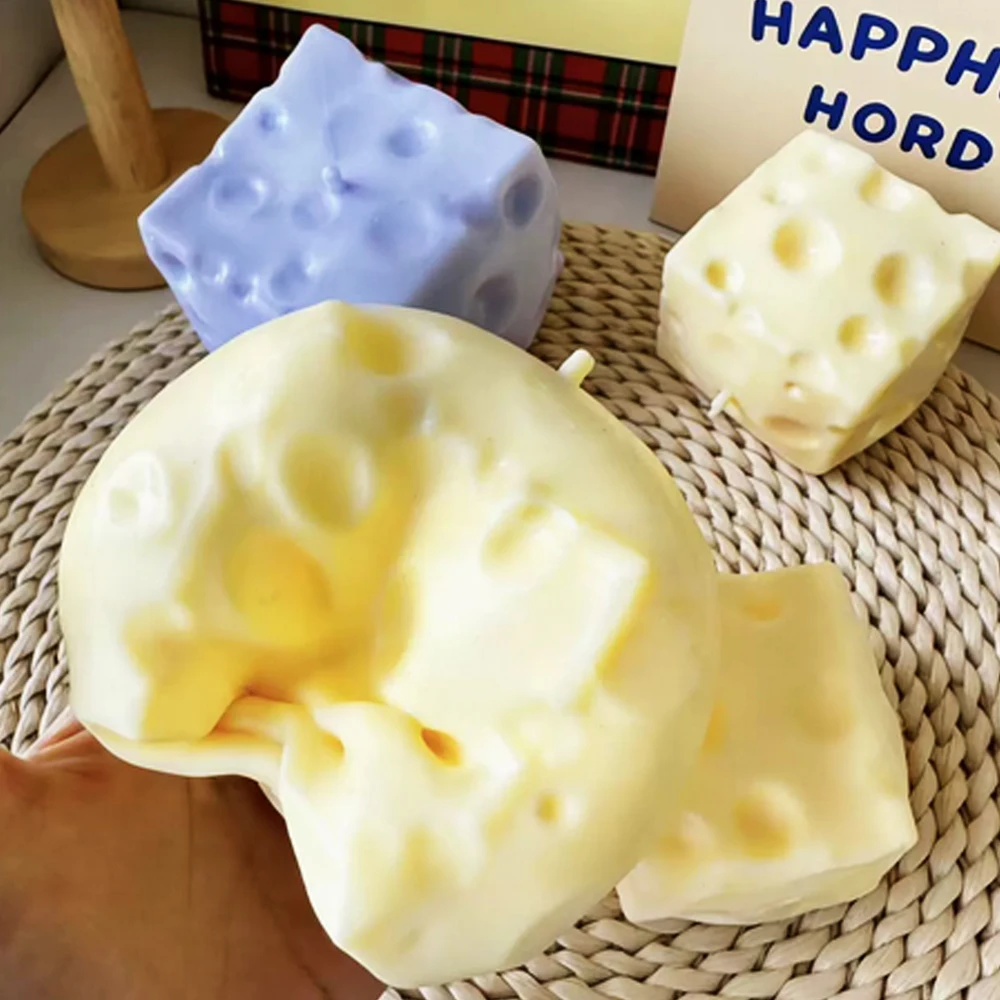 

Большой формообразующий мяч-антистресс Jumbo Cheese Cube (1/2 шт.), не отскакивающий, сенсорная игрушка-фиджет, идея для рождественского подарка