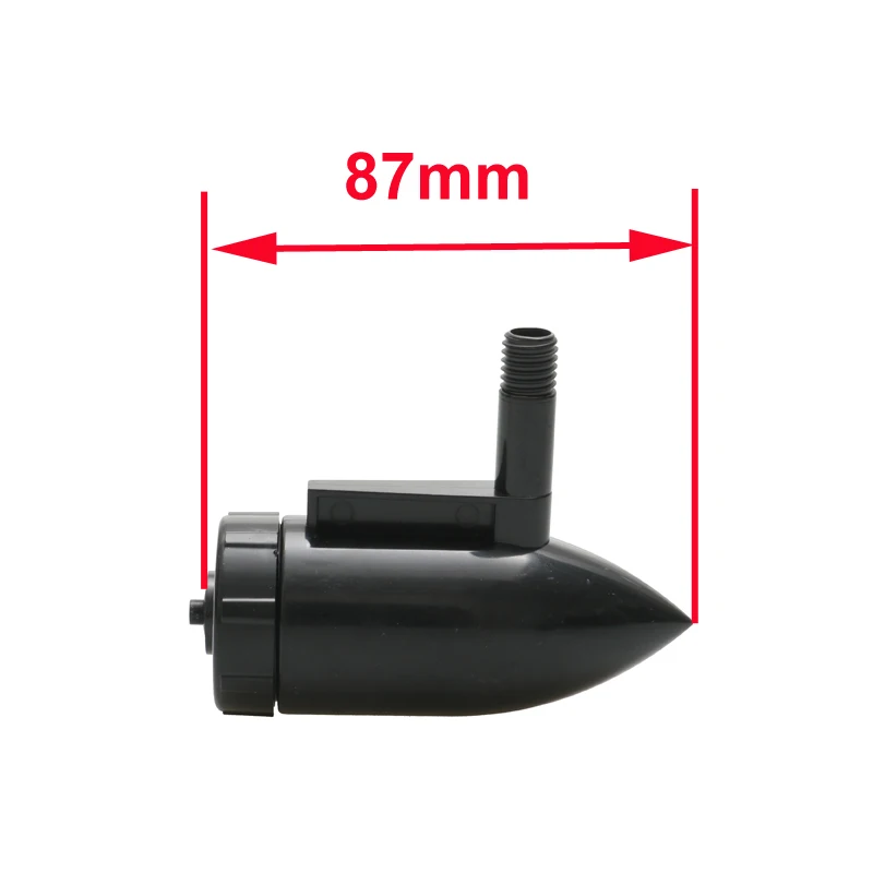 2PCS RC Bait Boat Underwater Thruster 390 Motor Housing Waterproof Engine Plastic Outer Shell Length 87mm for Electric Toys Ship