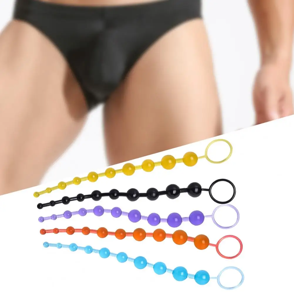 Anal Stimulator Waterproof Anal Plug Progressive Anal Beads Stimulation ABS Butt Beads Plug for Couples Anal Stimulator