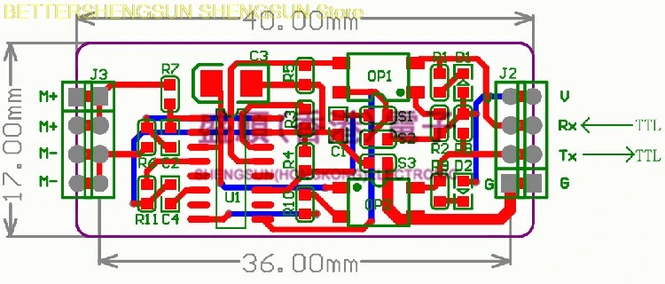 MBus from the machine to the TTL module TSS721A can bus power or external power supply