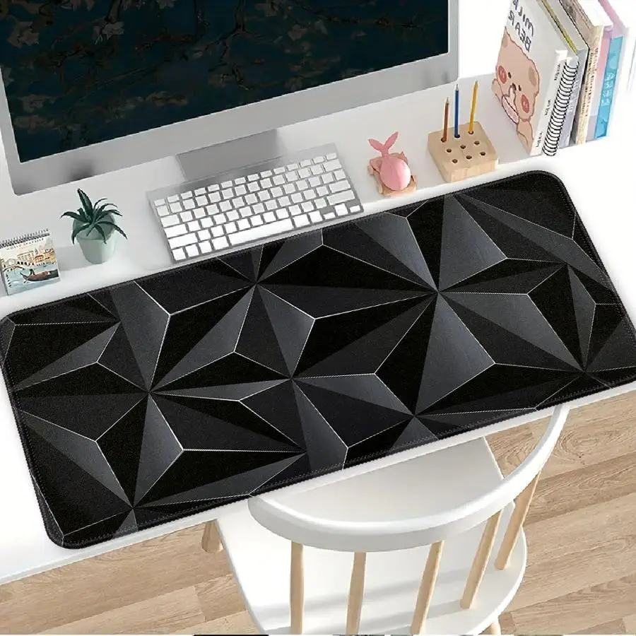 Mouse Pad Computer Laptop Pad Desk accessories office Pad Keyboard Mouse Pad Game Console Pad rubber Polygon Multicolored