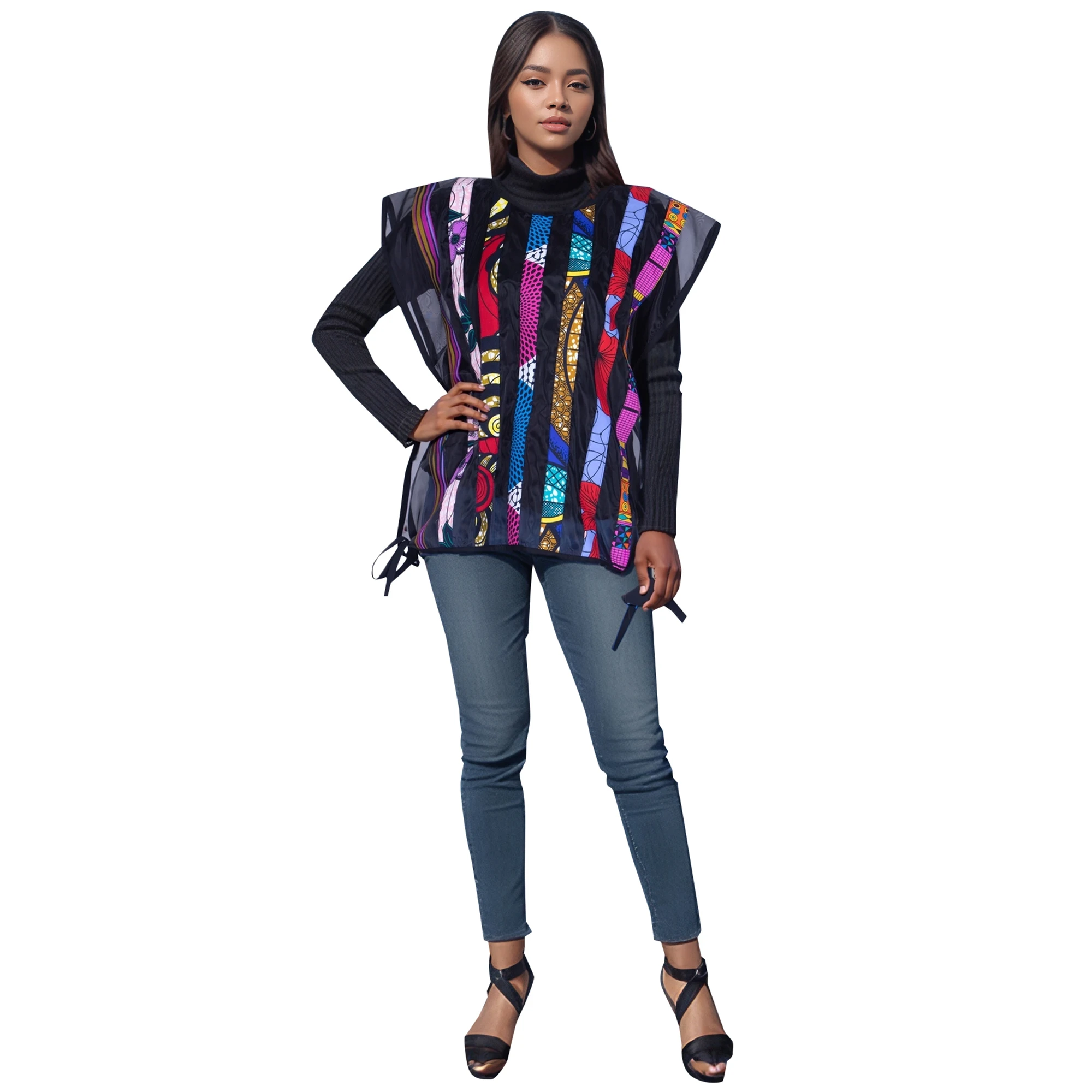 African Ankara Handmade Strap Shawl Fashion Accessories Jewelry Gift Afircan Fabric Print Necklace Shawl Wyb1017