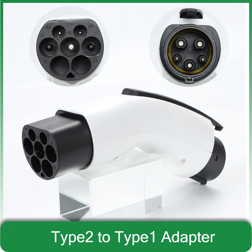 16A 32A j1772 converter Type 2 to Type 1 ev adapter electric vehicle car connector charging station 2023 accessories