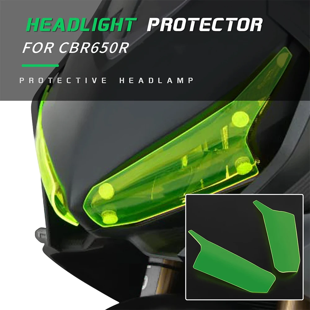 

For Honda CBR650R CBR-650R CBR 650R CBR650 R 2017-2023 Motorcycle Front Headlight Guard lens Headlamp Screen Shield Protector