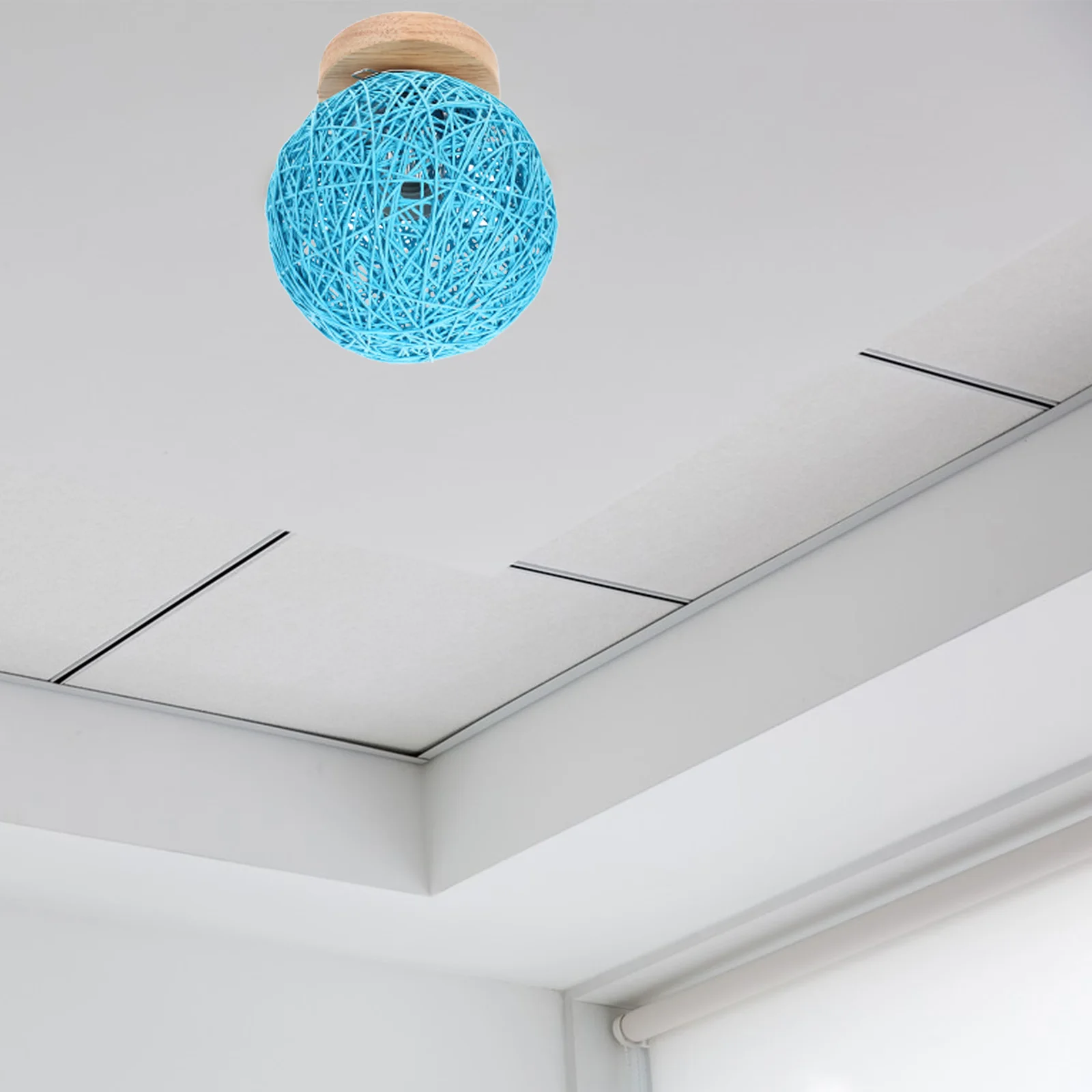 

for Bedroom Living Room Ceiling Room Closet Flush Fixture Light Ceiling Light Rattan Wooden Warm Fixtures