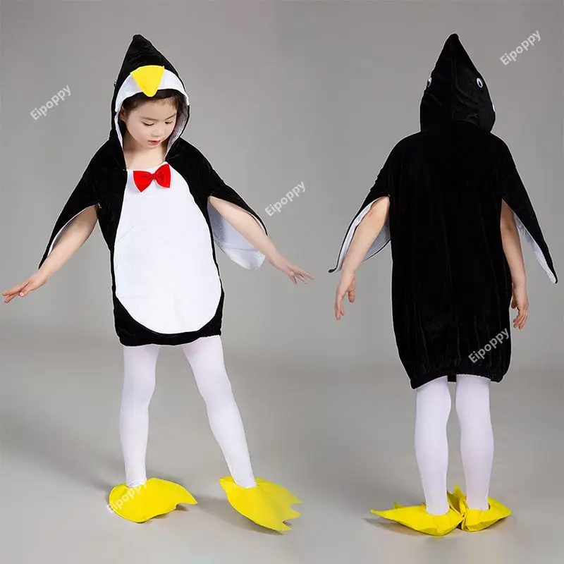 Madagascar Penguin Costume Baby Girl Birthday Party Fancy Dress Animal Onesie Carnival Halloween Cosplay Costume For Kids Child