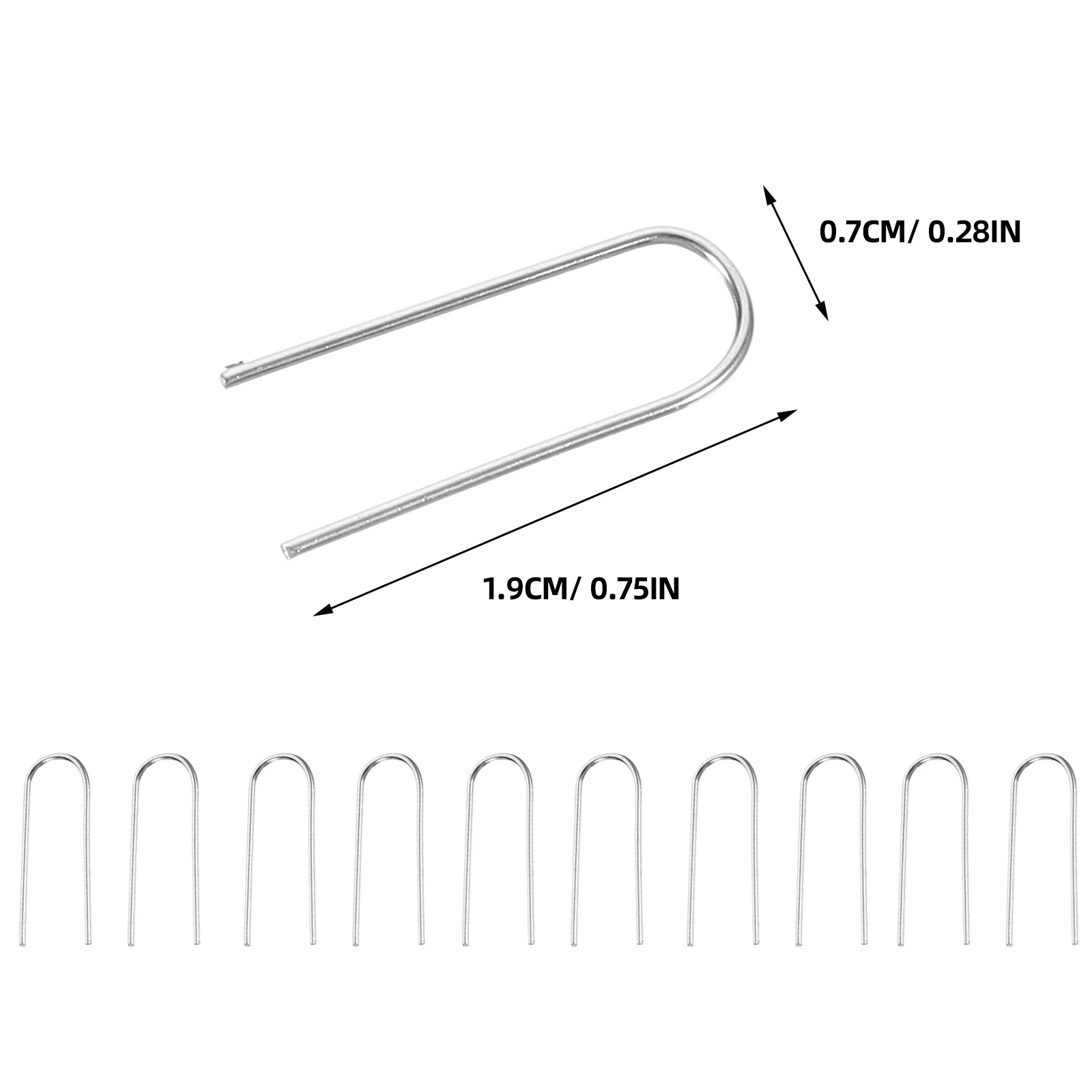 

150Pcs Nichrome U Shaped Hook High Temp Ceramic Hanging Craft Accessories Nichrome Wire Hook U Shaped Hanger Ceramic Hanger