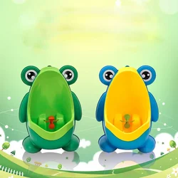 Children Baby Boy Wall-Mounted Hook Frog Potty Toilet Training Frog Stand Vertical Urinal Penico Pee Infant Toddler Bathroom