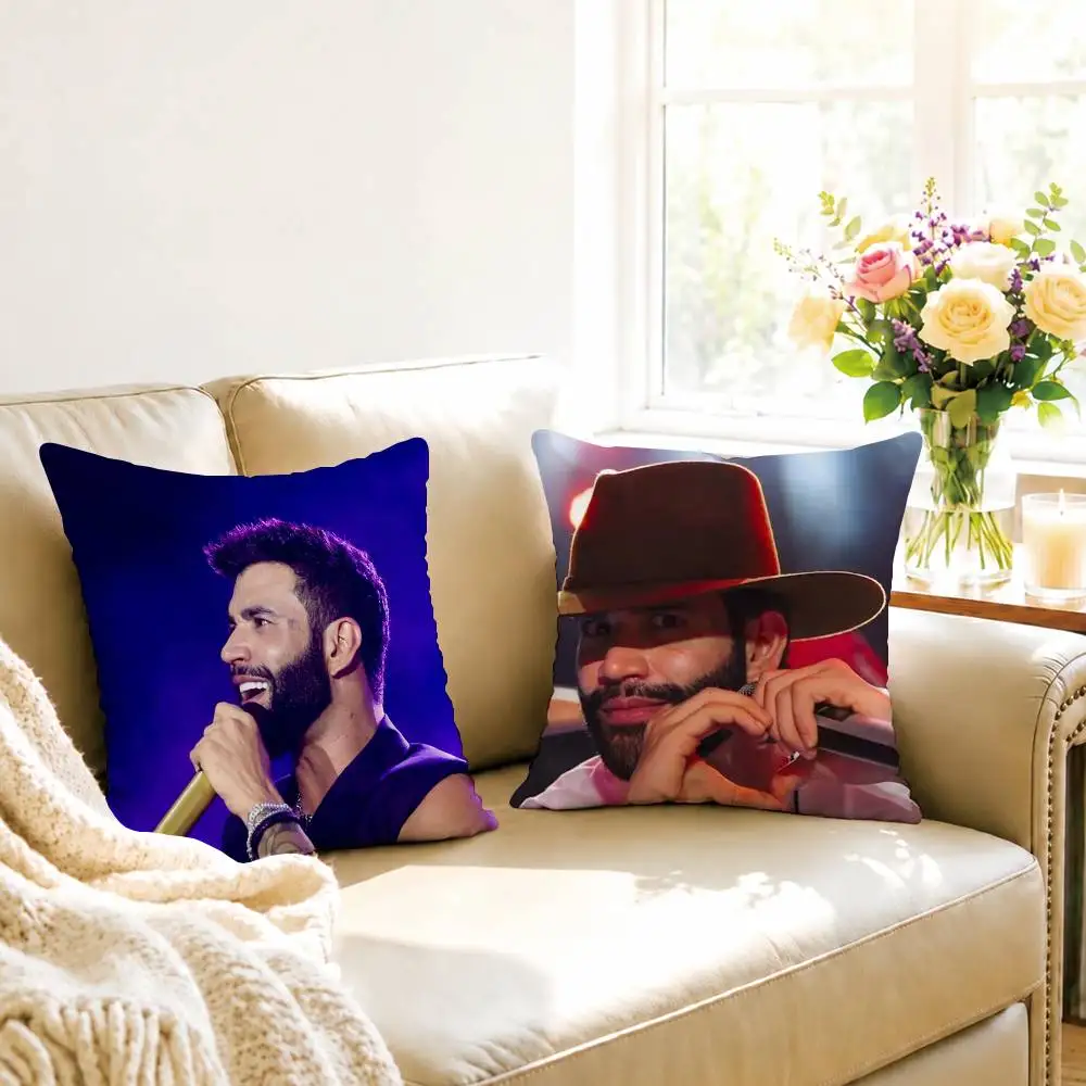 S-Singer G-Gusttavo Lima Pillow Case Square Double-Sided Sofa Cushion Cover Bedroom Bedside Pillow Gift