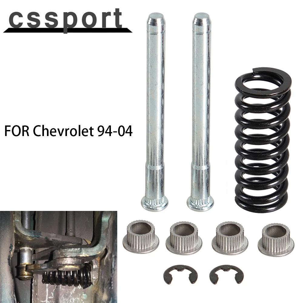 For 1994-2004 Chevrolet Blazer S10 S15 Front Rear Door Hinge Pin and Spring with Bushing Repair Rebuild Kit