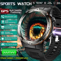 Reloj Inteligente Deportivo GPS para Exteriores 2026, Popular, para Hombre, Pantalla AMOLED, Brújula, Resistente al Agua, 500mAh, NFC, HD, Llamadas Bluetooth