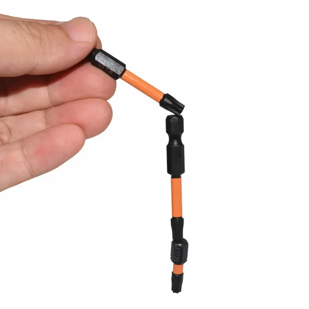 13 stücke 25/50mm Schrauben dreher Bit Set 1/4 Sechs kant griff Legierung Stahl Schrauben dreher Bit Stern Pflaume solide Hohl schrauben dreher T7-T40